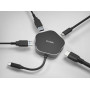 D-Link DUB-M420 laptop dock/port replicator Wired Thunderbolt 3 Aluminum, Black