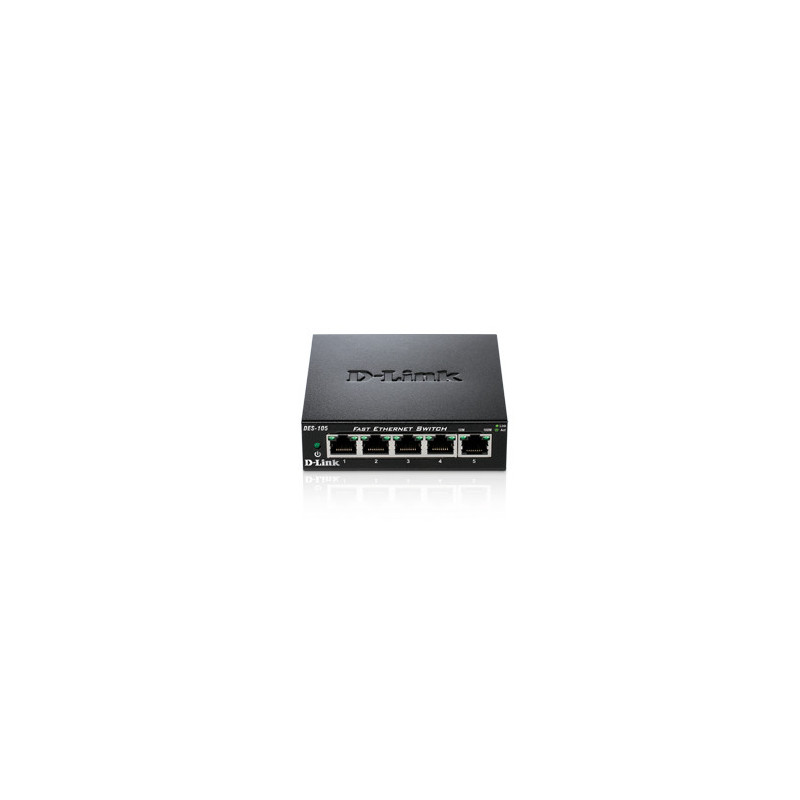 D-Link DES-105 commutateur réseau Non-géré Noir