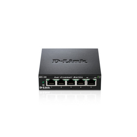 D-Link DES-105 commutateur réseau Non-géré Noir
