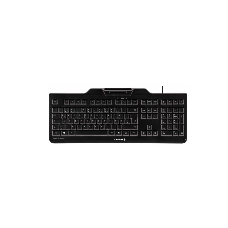 CHERRY KC 1000 SC keyboard Universal USB AZERTY Belgian Black