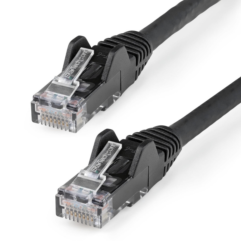 StarTech.com N6LPATCH50CMBK networking cable Black 19.7" (0.5 m) Cat6 U/UTP (UTP)