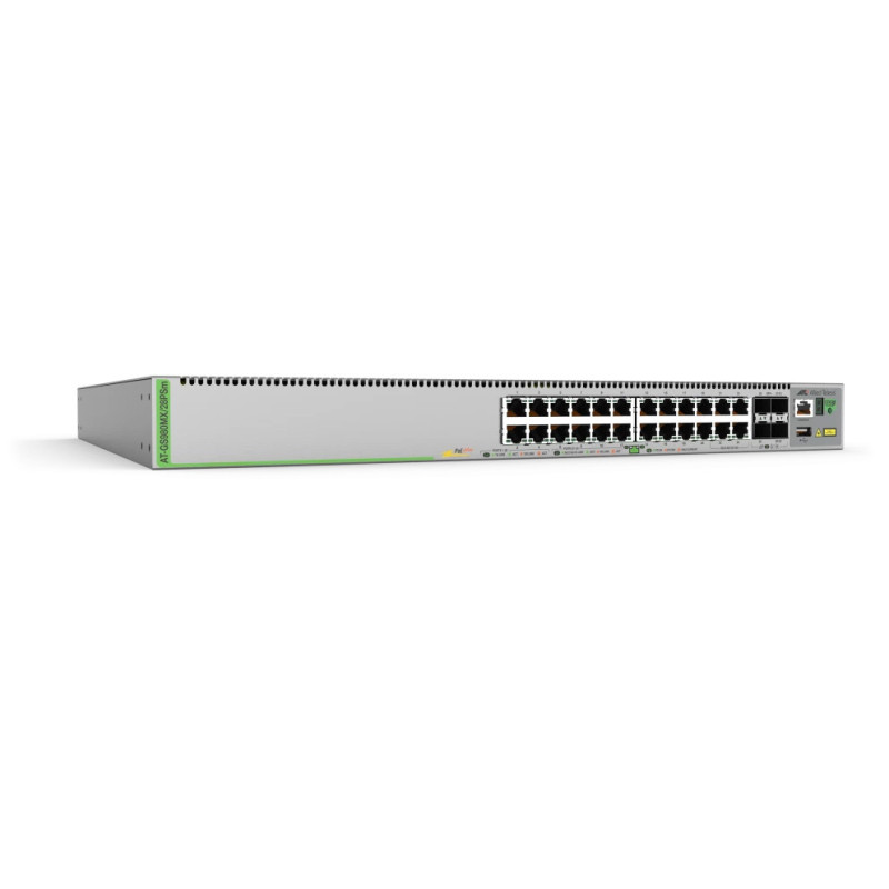 Allied Telesis AT-GS980MX/28PSM-50 commutateur réseau Géré L3 Gigabit Ethernet (10/100/1000) Connexion Ethernet, supportant