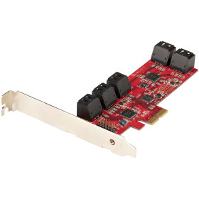 StarTech.com Carte PCI Express SATA 10 ports - Carte Contrôleur PCIe SATA - 6Gbps - ASM1166 Non-Raid - Convertisseur PCI