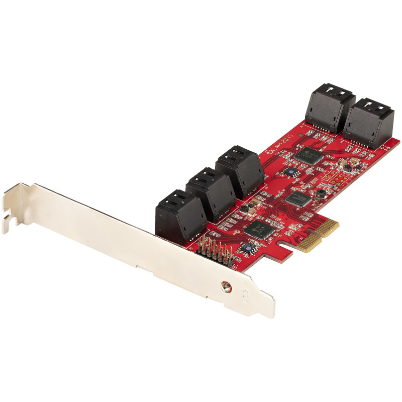 StarTech.com Carte PCI Express SATA 10 ports - Carte Contrôleur PCIe SATA - 6Gbps - ASM1166 Non-Raid - Convertisseur PCI