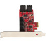 StarTech.com Carte PCI Express SATA 10 ports - Carte Contrôleur PCIe SATA - 6Gbps - ASM1166 Non-Raid - Convertisseur PCI