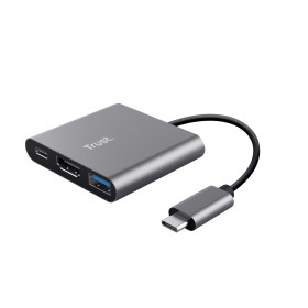 Trust Dalyx USB 3.2 Gen 1 (3.1 Gen 1) Type-C Aluminum, Black