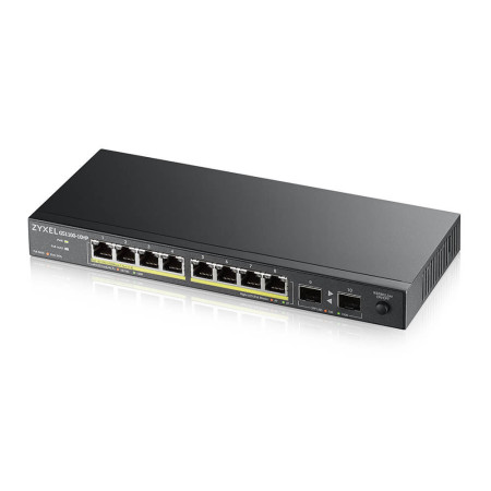 Zyxel GS1100-10HP v2 Non-géré Gigabit Ethernet (10/100/1000) Connexion Ethernet, supportant l'alimentation via ce port (PoE)