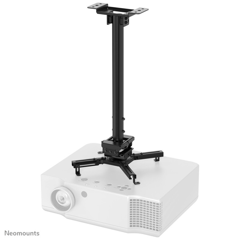 Neomounts CL25-540BL1 Support de plafond pour vidéoprojecteur - h60.5-90.5 cm - installation facile - orientable