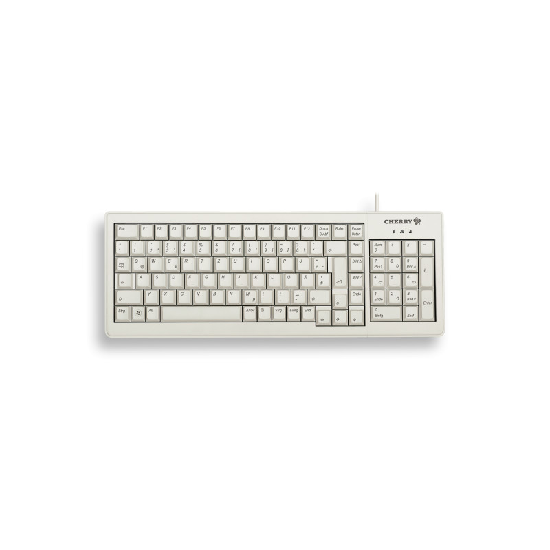 CHERRY XS G84-5200 keyboard Office USB + PS/2 AZERTY French Gray