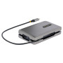 StarTech.com Adaptateur Multiport USB C - Station d'Accueil USB C avec Sortie Vidéo USB-C DP Alt Mode/4K HDMI 2.0/VGA -