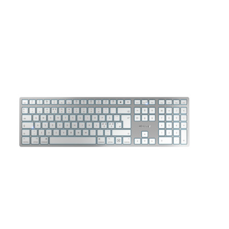 CHERRY KW 9100 SLIM FOR MAC keyboard Universal USB + Bluetooth QWERTY Nordic Silver