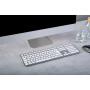 CHERRY KW 9100 SLIM FOR MAC clavier Universel USB + Bluetooth QWERTY Nordique Argent