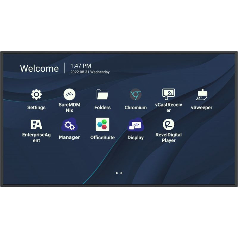 Viewsonic CDE4330 signage display 43" Wi-Fi 450 cd/m² 4K Ultra HD Black Built-in processor Android 11