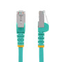 StarTech.com NLAQ-1M-CAT6A-PATCH networking cable Aqua color 39.4" (1 m) S/FTP (S-STP)