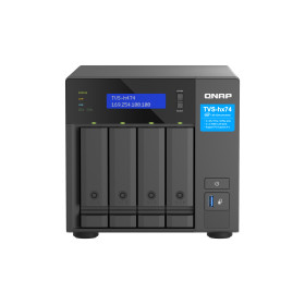 QNAP TVS-H474 NAS Tower Intel® Pentium® G7400 8 Go DDR4 0 To QuTS hero Noir