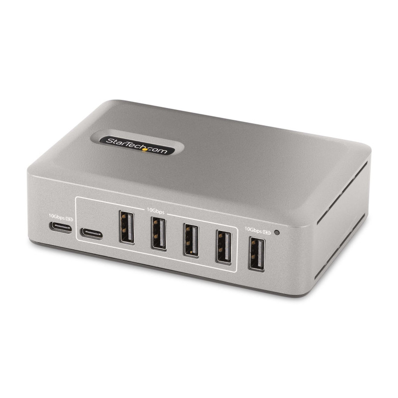 StarTech.com Hub USB-C à 10 Ports - 8x USB-A et 2x USB-C - Hub USB Type-C Auto-Alimenté avec Bloc d'Alimentation 65W - USB 3.1