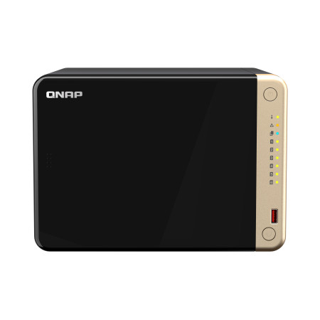 QNAP TS-664 NAS Tower Intel® Celeron® N5095 8 GB DDR4 0 TB QNAP QTS Black, Bronze