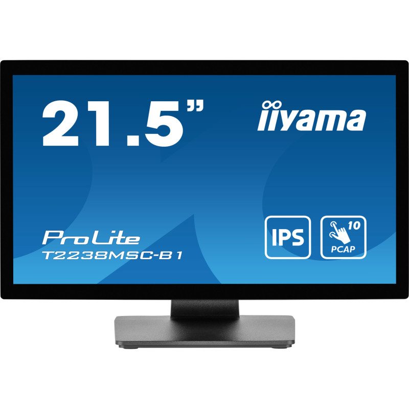 iiyama ProLite T2238MSC-B1 computer monitor 21.5" 1920 x 1080 pixels Full HD LED Touchscreen Black