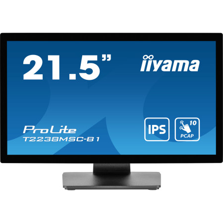 iiyama ProLite T2238MSC-B1 computer monitor 21.5" 1920 x 1080 pixels Full HD LED Touchscreen Black