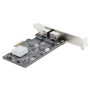 StarTech.com Carte Réseau PCIe à 2 Ports 2,5 Gbps NBASE-T, Intel I225-V - Carte Réseau pour PC - Carte Réseau Ethernet