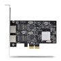 StarTech.com Carte Réseau PCIe à 2 Ports 2,5 Gbps NBASE-T, Intel I225-V - Carte Réseau pour PC - Carte Réseau Ethernet