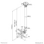 Neomounts FPMA-C100WHITE Support de plafond pour écran de 10-30" - h79-129 cm