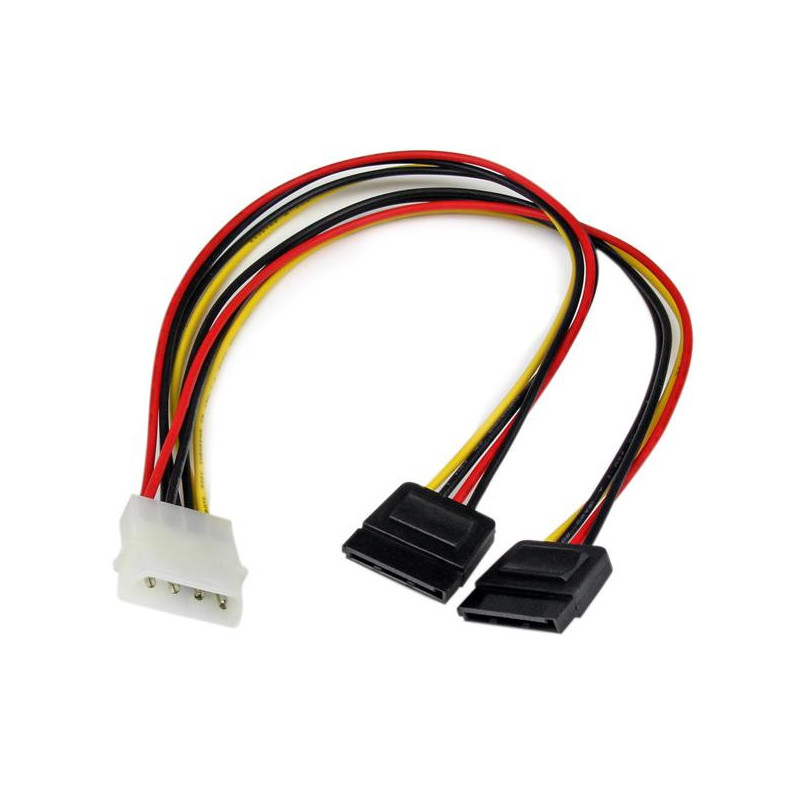 StarTech.com Câble d'Alimentation Adaptateur en Y Molex vers Double SATA - 30 cm
