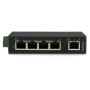 StarTech.com IES5102 network switch Unmanaged Fast Ethernet (10/100) Black