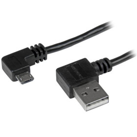StarTech.com USB2AUB2RA2M USB cable USB 2.0 78.7" (2 m) USB A Micro-USB B Black