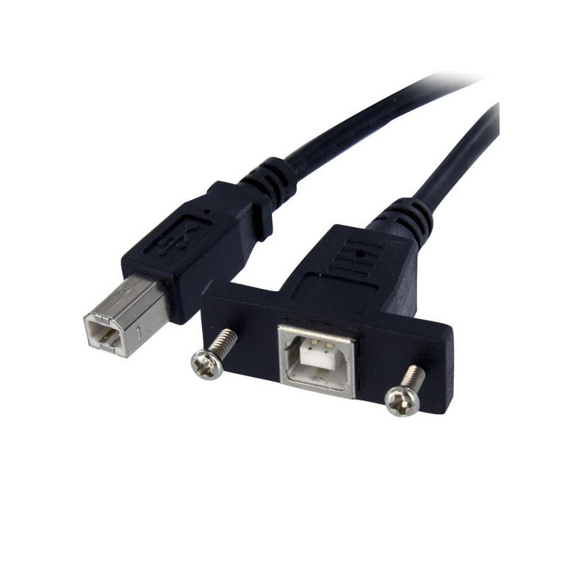 StarTech.com USBPNLBFBM3 USB cable USB 2.0 35.8" (0.91 m) USB B Black