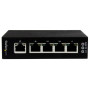 StarTech.com IES51000 network switch Unmanaged Gigabit Ethernet (10/100/1000) Black