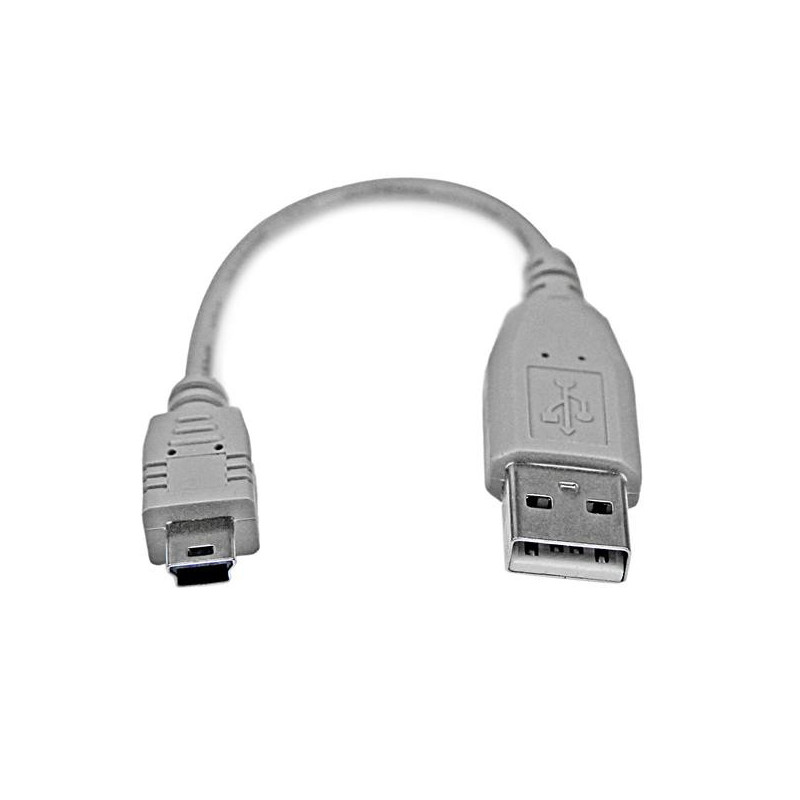StarTech.com USB2HABM6IN USB cable USB 2.0 5.98" (0.152 m) USB A Mini-USB B Gray