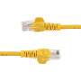 StarTech.com Câble réseau Cat5e UTP sans crochet de 3m - Cordon Ethernet RJ45 anti-accroc - M/M - Jaune