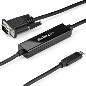 StarTech.com Adaptateur USB-C vers VGA 1m - Câble Vidéo Actif USB Type C vers VGA - 1920x1200/1080p - Compatible Thunderbolt 3