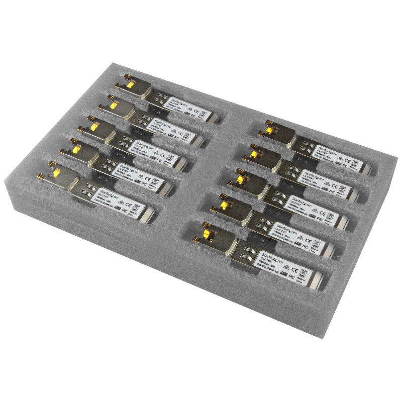 StarTech.com GLCT10PKST network transceiver module Copper 1000 Mbit/s SFP