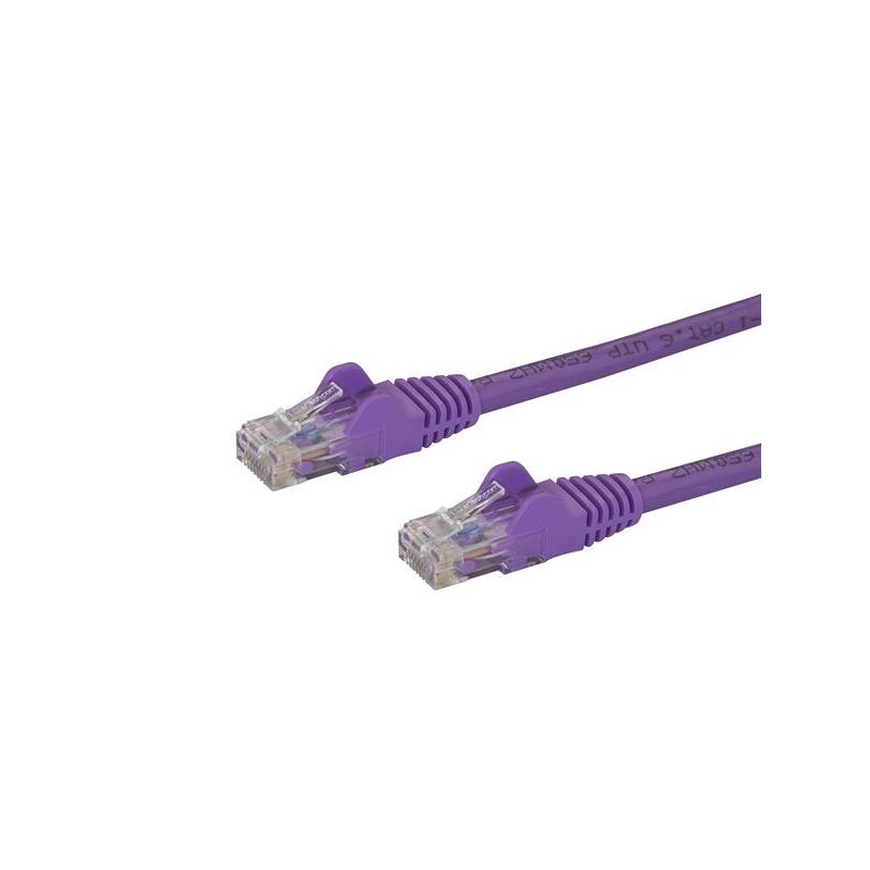 StarTech.com N6PATC3MPL networking cable Purple 118.1" (3 m) Cat6 U/UTP (UTP)