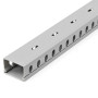 StarTech.com Chemin de Câbles PVC avec Couvercle - 38mm W x 25mm H - Longueur 2m - Slots Parallels 8mm, Goulotte Cache Câble