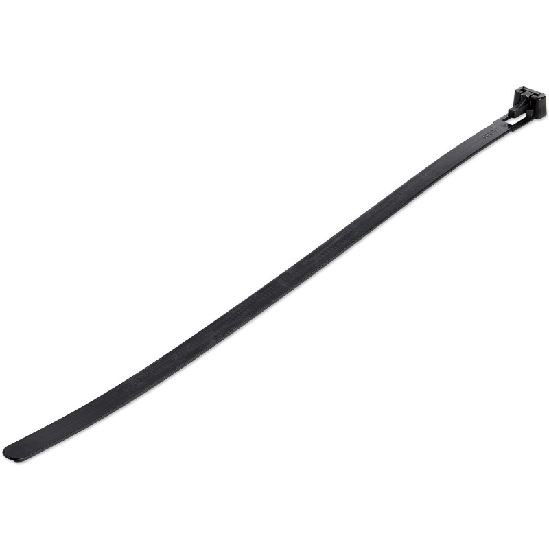 StarTech.com Colliers de Serrage Réutilisables 25 cm Noirs - Largeur 7 mm - Diam. faisceau 65 mm - Résistance traction 22 kg -