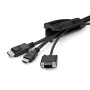 StarTech.com Gaine spirale range-câble Noir - 2,5 m - Diamètre de 45 mm
