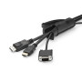 StarTech.com Gaine spirale range-câble Noir - 2,5 m - Diamètre de 45 mm