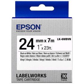 Epson LK-6WBVN TAPES VINYL LABEL TAPE label-making tape Blue on white