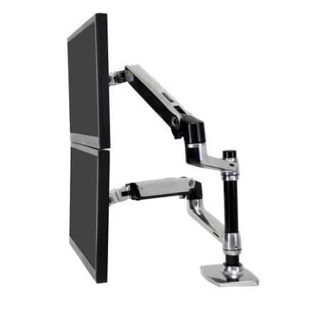 Ergotron LX Series Dual Stacking Arm 61 cm (24") Bureau Argent