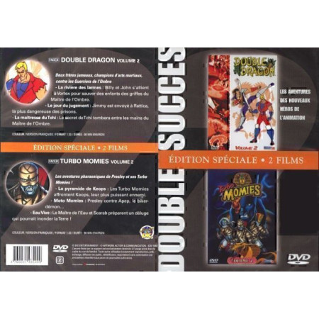 Double Dragon Vol. 2 + Turbo Momies Vol. 2 (2 Dessins Animés - 1 DVD)