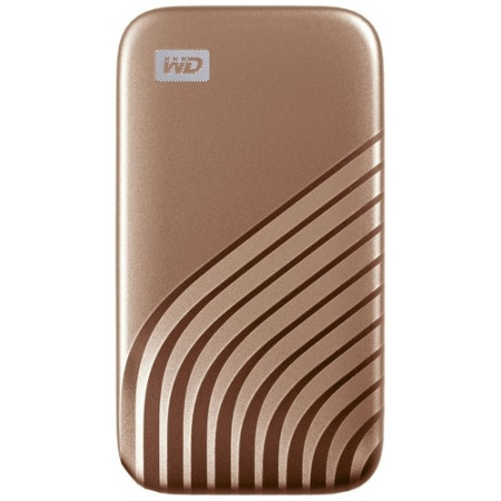 SSD Portable WD My Passport WDBAGF0010BGD-WESN - Externe - 1 To - Doré - USB 3.2 (Gen 2) Type C