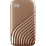 SSD Portable WD My Passport WDBAGF0010BGD-WESN - Externe - 1 To - Doré - USB 3.2 (Gen 2) Type C