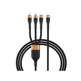 DLH DY-TU5008 USB cable 1.5 m USB C USB C/Micro USB-A/Lightning Black