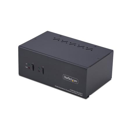 StarTech.com Commutateur KVM 2 Ports DisplayPort et HDMI, 4K 60Hz, 1 Moniteur HDMI et 1 Moniteur DP, Switch KVM 2 Ports, Hub