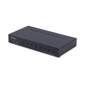 StarTech.com Commutateur KVM HDMI 8 Ports avec Kit de Montage en Rack 1U, HDMI 2.0 4K 60Hz, Commutation par Bouton-Poussoir,