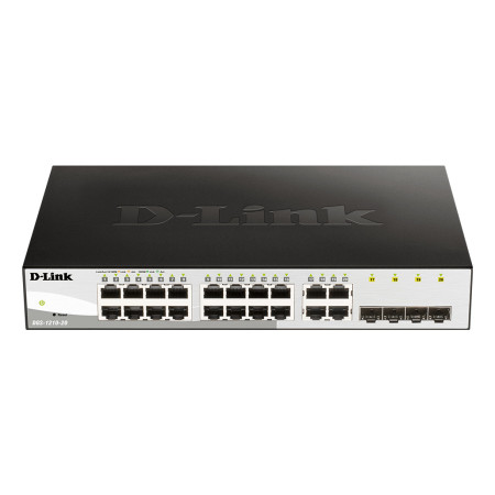D-Link DGS-1210-20 Géré L2 Gigabit Ethernet (10/100/1000) 1U Noir