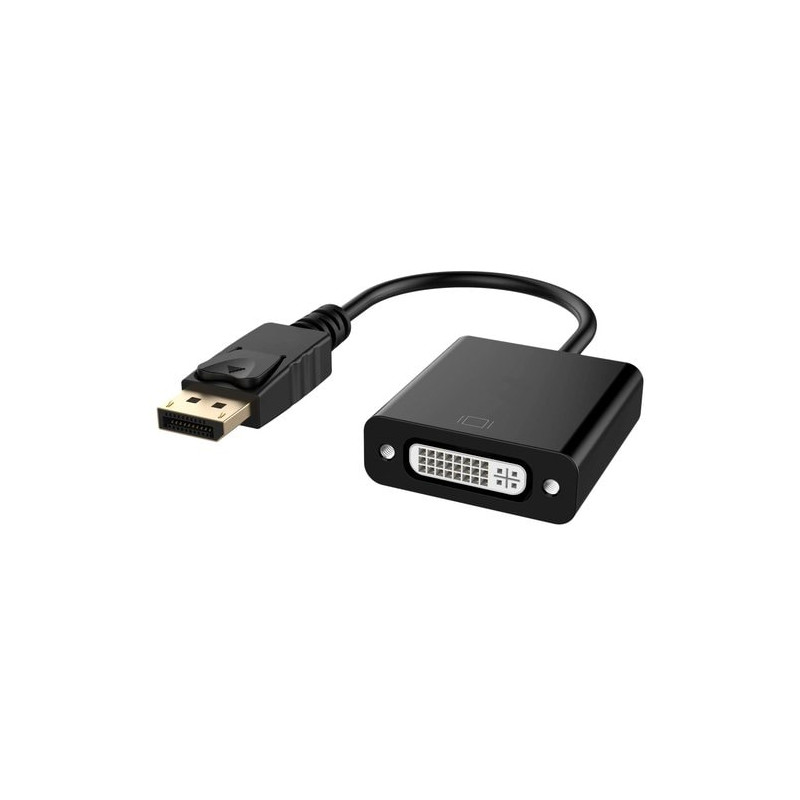 DLH DY-TU4936B changeur de genre de câble Displayport DVI Noir